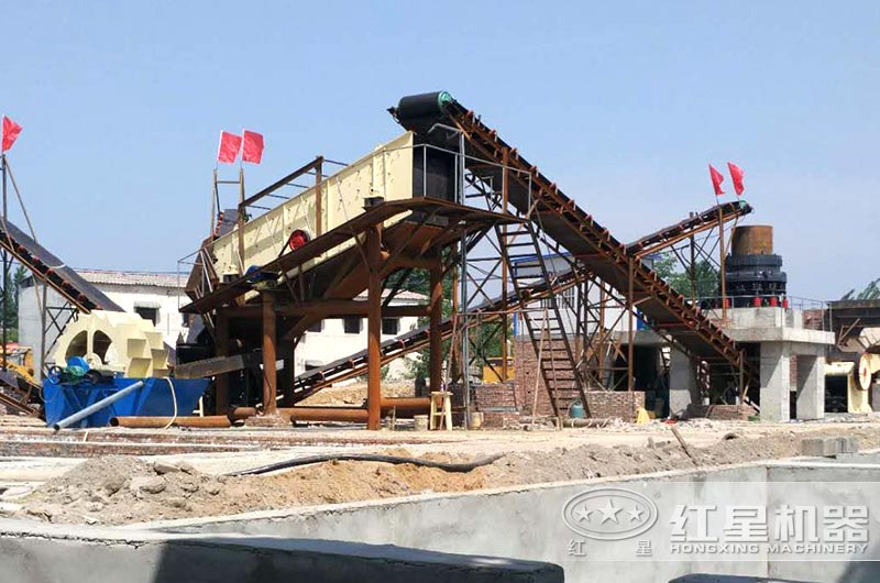 水洗沙機設備生產現(xiàn)場